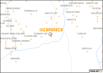 map of Ixcapaneca