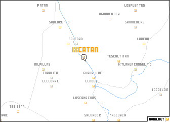 map of Ixcatán