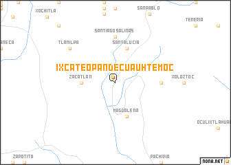 map of Ixcateopan de Cuauhtémoc