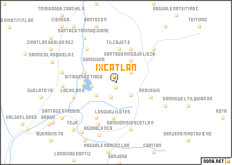 map of Ixcatlán