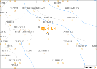 map of Ixcatla