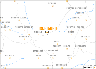 map of Ixchiguán