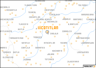 map of Ixcotitlán