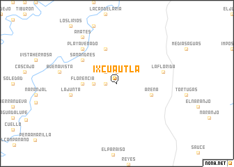 map of Ixcuautla