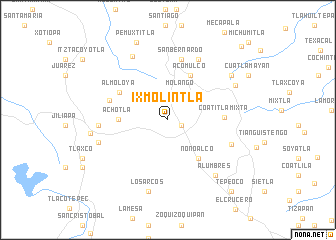 map of Ixmolintla