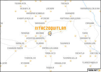 map of Ixtaczoquitlán