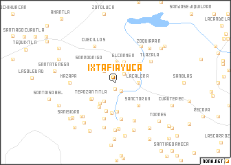 map of Ixtafiayuca