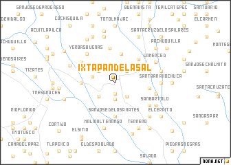 map of Ixtapan de la Sal