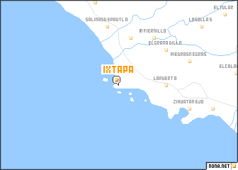 map of Ixtapa