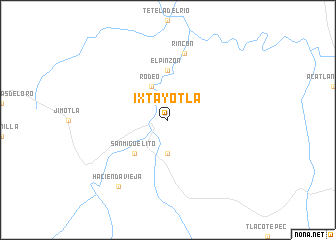 map of Ixtayotla