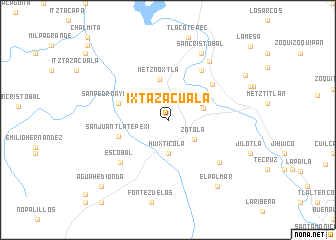 map of Ixtazacuala