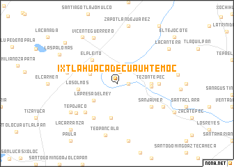 map of Ixtlahuaca de Cuauhtémoc