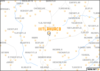 map of Ixtlahuaco