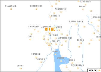 map of Ixtoc