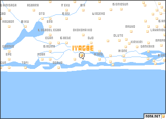 map of Iyagbe