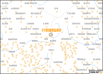 map of Iya Ibadan