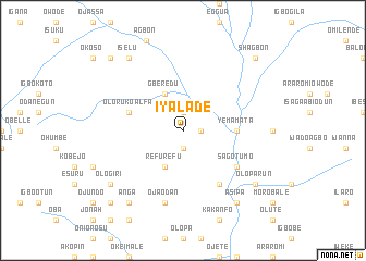 map of Iyalade