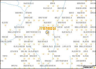 map of Iyana Odi