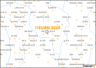 map of Iyedi Balogun