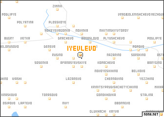 map of Iyevlevo