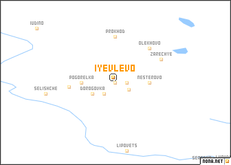 map of Iyevlevo