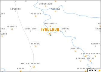 map of Iyevlevo