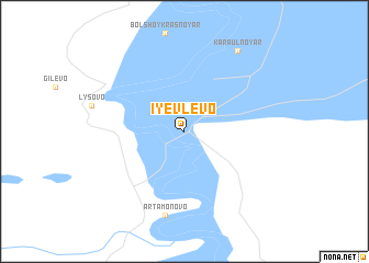 map of Iyevlevo