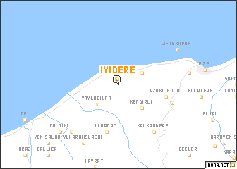 map of İyidere