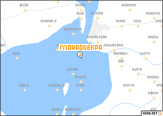 map of Iyiowa Odekpa