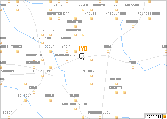 map of Iyo