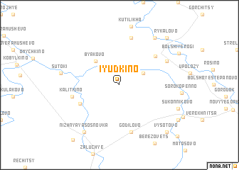 map of Iyudkino