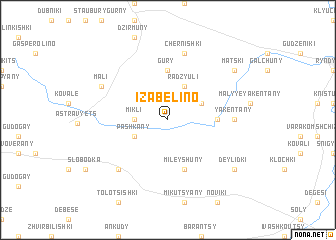 map of Izabelino