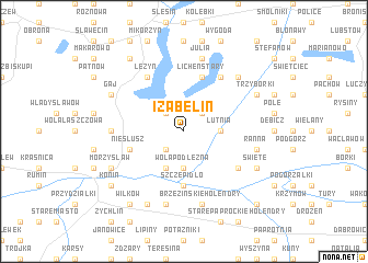 map of Izabelin