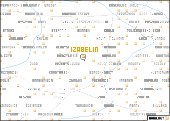 map of Izabelin