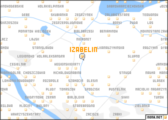 map of Izabelin