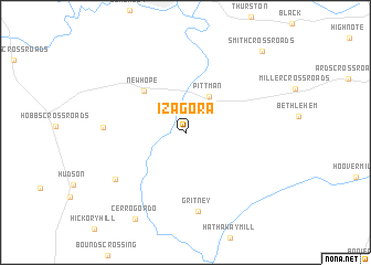 map of Izagora