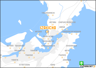 map of Izakichō