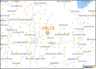 map of Izalco