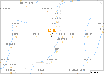 map of Izal