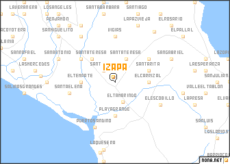 map of Izapa