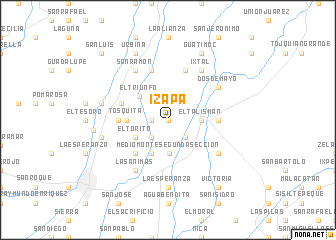 map of Izapa