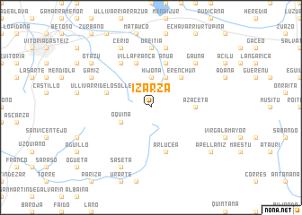 map of Izarza