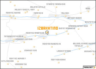 map of Izbakhtino