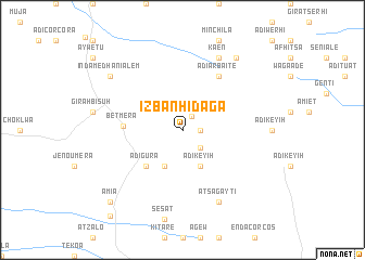 map of Izban Hidaga