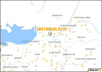 map of ‘Izbat ‘Abd al ‘Az̧īm