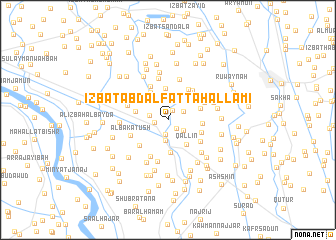map of ‘Izbat ‘Abd al Fattāḩ al Lam‘ī