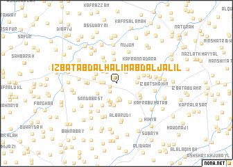 map of ‘Izbat ‘Abd al Ḩalīm ‘Abd al Jalīl