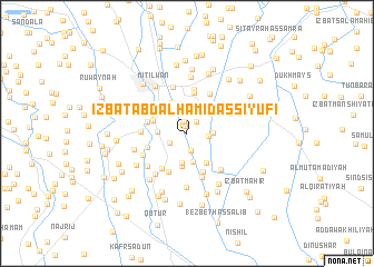 map of ‘Izbat ‘Abd al Ḩamīd as Siyūfī