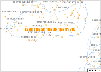 map of ‘Izbat ‘Abd Rabbuh as Sayyid