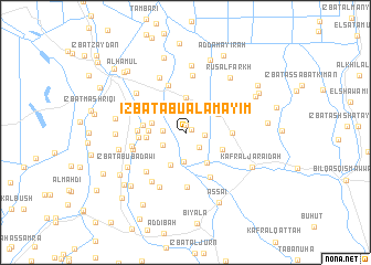 map of ‘Izbat Abū al ‘Amāyim